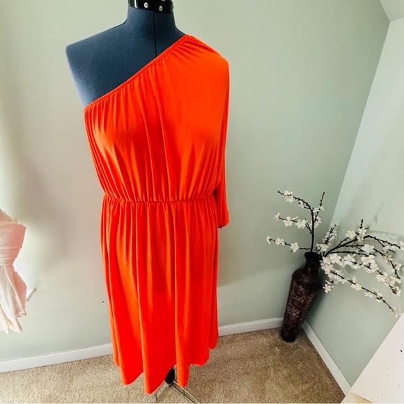 Eloquii One Sleeve Midi Dress NWT Size 14 - Picture 3 of 5